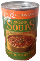 Can of Lentil and Vegetable Soup